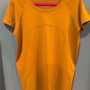 lululemon athletica Mustard Short Sleeve Tee